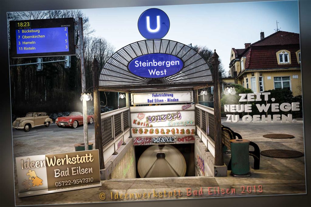 Werbeplakate: Composing-U-Bahn-Steinbergen